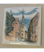 VTG Boston Old North Church Tile Trivet Screencraft Tile 6&quot; - $273.56 MXN