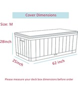 Deck Box Cover- Heavy Duty 600D Polyester Oxford Deck Box Cover to Prote... - $64.41 CAD