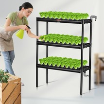 VEVOR Hydroponics Growing System 108 Sites 3-Layer Hydroponic Grow Kit PVC Pipes - £113.54 GBP