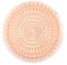 Vintage Jeanette Depression Glass Pink Windsor Cake Plate 13 Inches - £16.86 GBP
