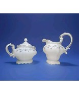 Johann Haviland Bavaria Creamer and Sugar bowl floral - $37.36