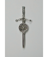 Scotland Kerr Clan Silver Tone Sword Dagger Dirk Brooch Kilt Pin Sero Se... - $500.20 MXN