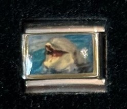 Cute Dolphin Wholesale Italian Charm Photo Enamel Link 9MM K2016 - 2 Style A - £12.30 GBP