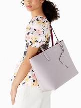 Kate Spade Ava Reversible Pearl Leather Tote + Pouch Red NWT K6052 $359 FS - £94.16 GBP