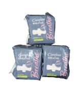 Carefree Breathe Ultra Thin Pads Super Absorbency 14 Count Each Lot Of 3 - £29.85 GBP