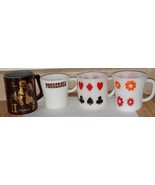 4 Vintage Milk Glass Mugs Pyrex Fire King Ponderosa - $910.11 MXN