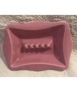 Vintage Retro Rectangle USA 1705 Pink Ceramic Ashtray MCM Collector 6&quot; x... - $932.36 MXN