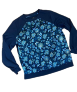 JASON WU Womens Casual Medium Floral Print Blouse Navy Blue Size Large - $12.18 CAD