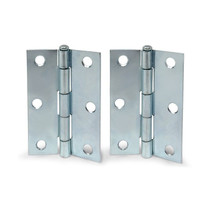 Grip Tight Tools HIS4 2 1/2&quot; Narrow Utility Hinge Door Removable Pin Zinc Plated - £6.25 GBP