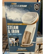 Conair Turbo Extreme Steam &amp; Iron 2-in-1 1875Wat Handheld Fabric Steamer... - $62.36