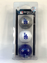 Los Angeles Dodgers 3 Pack Golf Balls [NEW] MLB White Golfing Pk Ball - £5.98 GBP