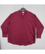 Van Heusen Men&#39;s Dress Shirt Long Sleeve Button Lux Sateen Big Size 19 - £8.82 GBP