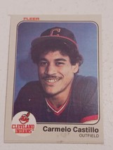Carmelo Castillo Cleveland Indians 1983 Fleer Rookie Card #404 - £0.77 GBP