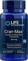 Life Extension Cran-Max 500 Mg, 60 Vegetarian Capsules (package may vary) - $16.76