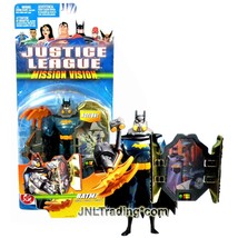 Year 2003 DC Comics Justice League Mission Vision 4.5" Figure BATMAN with Shield - £39.95 GBP
