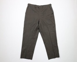 Vtg 30s 40s Streetwear Mens 34x27 Wool Chromatic Flat Front Pants Trousers USA - £93.41 GBP