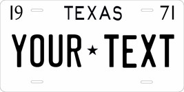 Lone Star 1971 License Plate Personalized Custom Car Auto Bike Motorcycle Moped - £8.82 GBP+