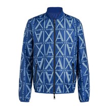 Armani Exchange Ax Reversible Square Logo Zip Up Bomber Jacket Small Nwt - £132.76 GBP
