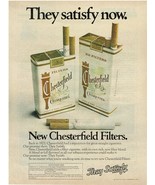 1975 New Chesterfield Filters Cigarettes Print Ad - £5.78 GBP