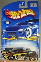 2001 Hot Wheels Mainline/Collector #110 &#39;41 WILLYS Black w/Chrome 5 Sp Malaysia - £5.79 GBP