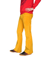 Men&#39;s RETRO FLARES Yellow Corduroy PANTS Retro Hippie 60s 70s Bell Botto... - £48.42 GBP