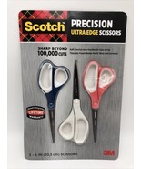3M Scotch Precision Ultra Edge 8&quot; Scissor Scissors 3 count 3-8 inch 3 in... - £14.02 GBP