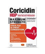 Coricidin HBP Maximum Strength Cold, Flu &amp; Chest Congestion *09/2025* 24... - €8,47 EUR