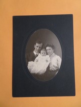 Antique Cabinet Card Photo of Young Family , Early 1900s Photography Portrait - £8.05 GBP