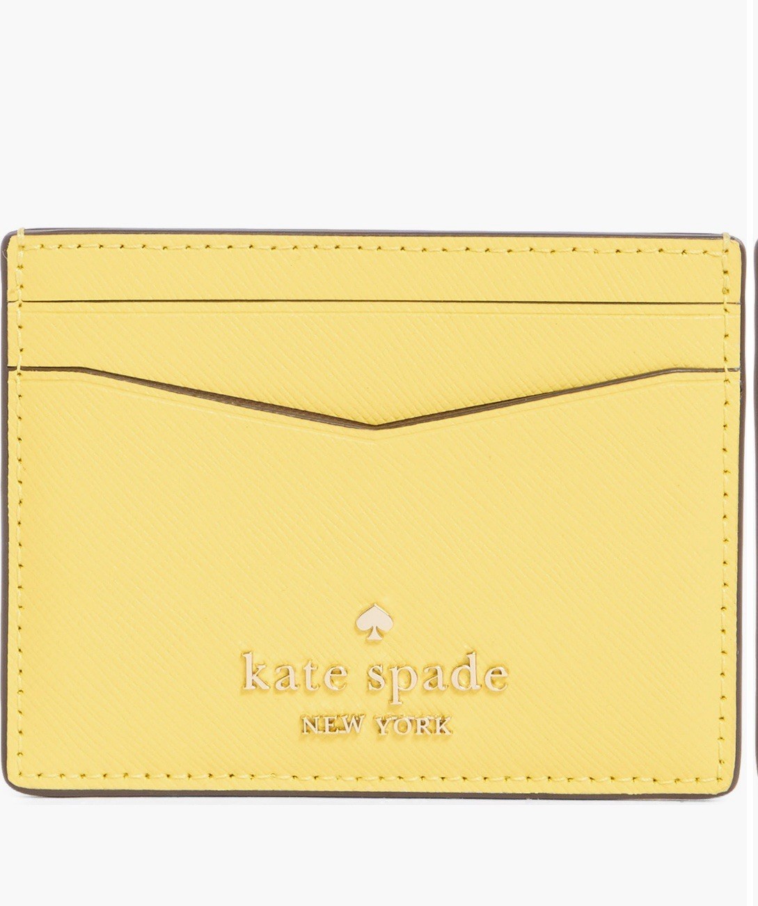 Kate Spade New York Staci Small Slim Card Holder DANDELION YELLOW New - $33.66