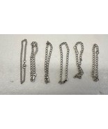 Silvertone Single Link Charm Bracelet&#39;s Quantity Of 6 - $21.00