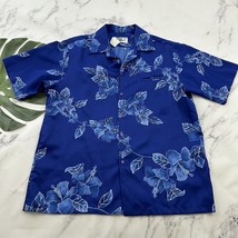 Hilo Hattie Mens Vintage 80s Hawaiian Shirt Size XL Blue Tropical Floral... - $571.59 MXN