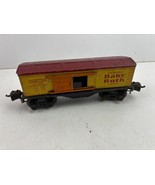 LIONEL LINES YELLOW PRE-WAR BOX CAR BABY RUTH O GAUGE 1679 - $241.33 MXN