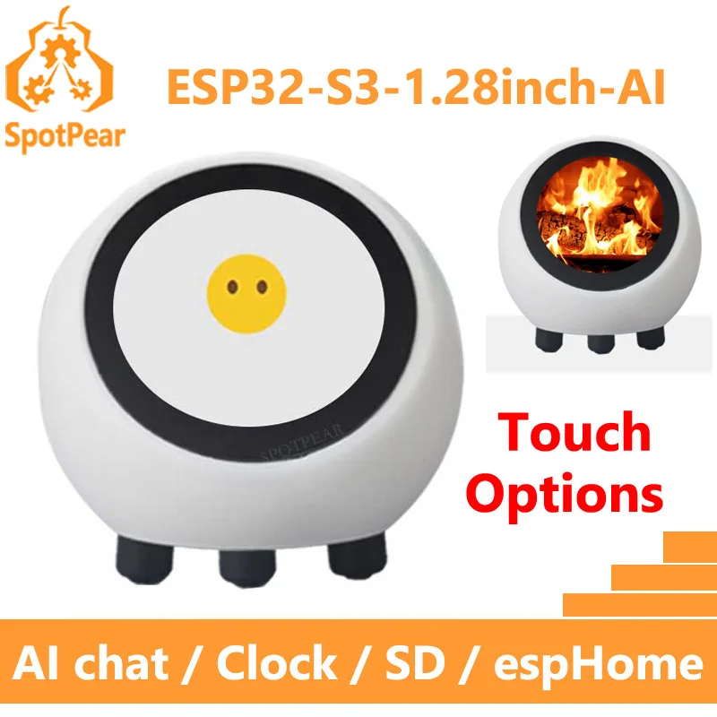With-Bat-And-Touch: DeepSeek AI Voice Chat Robot Ball ESP32-S3 1.28inch ... - $35.38