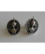 Vintage Swank Silver Tone Thai Dancer Cufflinks - $37.07 CAD