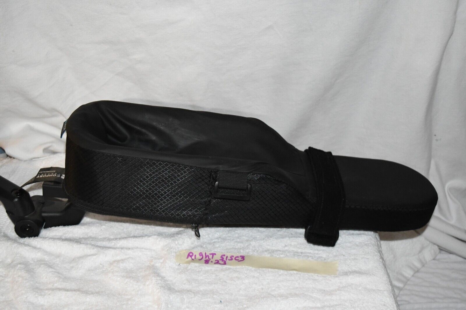 QUANTUM EDGE 3 PRIDE WHEELCHAIR RIGHT ARMREST WITH ARM PADS V CLEAN 515C3 - $153.45