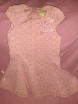 The Children&#39;s Place Pink Eyelet Dress Sz 24 Months - £31.37 GBP