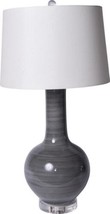 Table Lamp Globular Vase Globe Small Iron Gray Porcelain Shades Include - £710.35 GBP