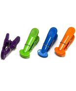 Chef Craft Select Plastic Magnetic Memo Clip 7in 4pc Purple/Orange/Green... - €8,30 EUR