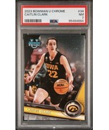 2023 Bowman University Chrome Caitlin Clark #34 - PSA 7 NM-MINT - $52.17