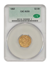 1862 $2.50 CACG AU58 - £3,167.03 GBP