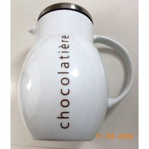Bodum Chocolatiere 44 Oz Hot Chocolate Frother White Porcelain Crate And Barrel - £19.97 GBP