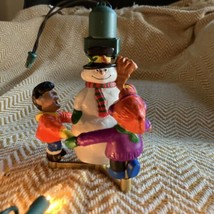 Vintage 1994 Noma Frosty Friends Ornamotion Christmas Ornament Moving Snowman - $22.76