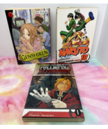 Mixed Lot 3 Manga Paperback Books English Full Metal Alchemist Naruto Ge... - $9.89