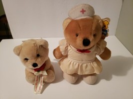 Vintage Dakin Nancy Nurse Medical Scrubs & Little Rosebud Bears w/ Tags Pair Lot - $19.55