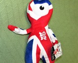 WENLOCK UNION JACK 2012 OLYMPICS PLUSH LONDON Stuffed Character Doll NWT... - $10.80