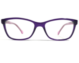 Miraflex Kinder Brille Rahmen Dcko1 C.62 Lila Cat Eye Voll Felge 49-16-130 - £37.07 GBP