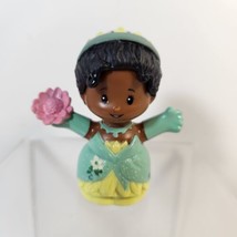 Disney Fisher Price Little People Tiana Princess Flower Green Dress Figu... - £9.73 GBP