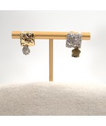 Alexis Bittar Gold Navette Crystal Mismatched Mix Stud Earrings NWT - $143.06