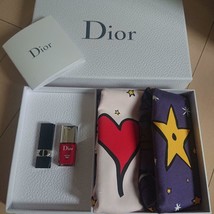 Christian Dior Novelty Mini Nail, Mini Lips, 2 Bag Set Travel Cosmetics ... - $92.52