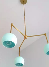 Eyeball Sputnik Chandelier Three Eyeball Shade Mid Century Ceiling Fixtu... - $4,447.12 MXN